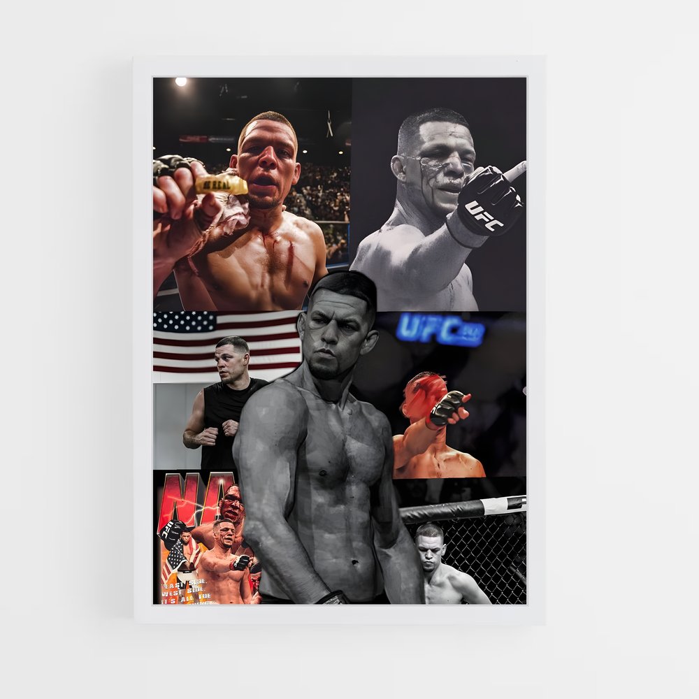 Poster Nate Diaz: The Champion's Ascent – affiche MMA (vue 3)